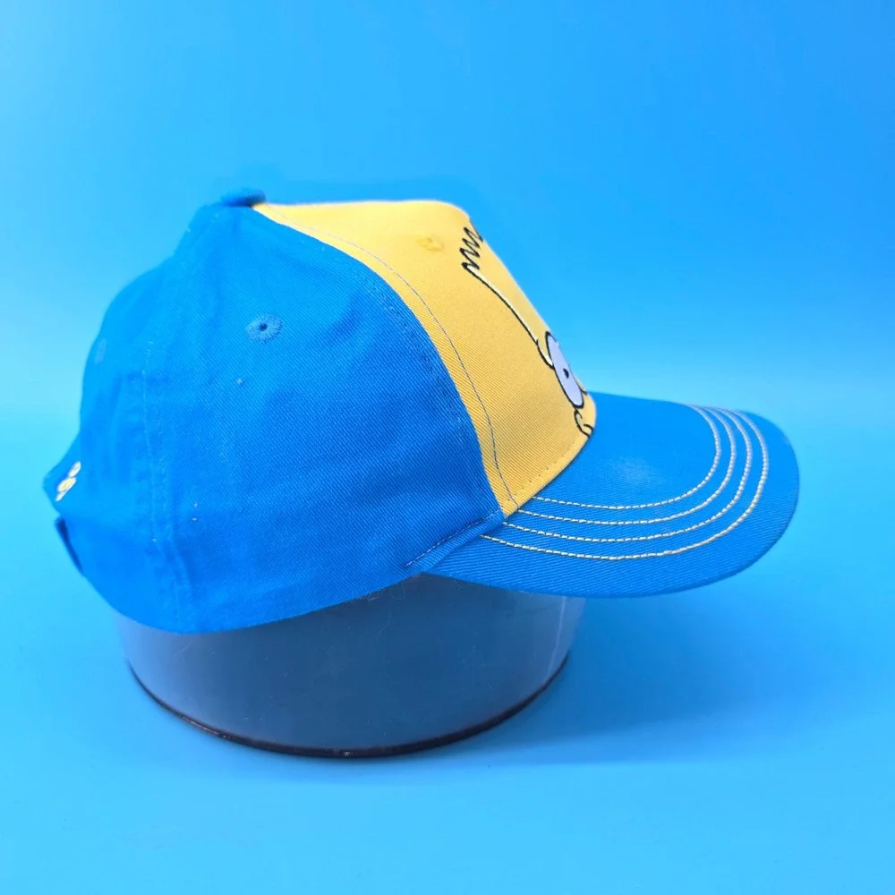 Universal Studios The Simpsons Bart Simpson Youth Hat Blue Yellow Baseball Cap